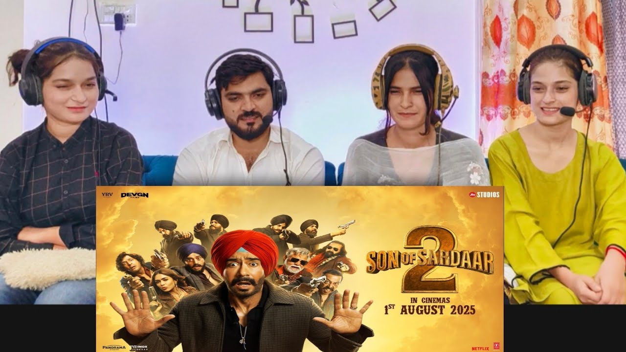 Son Of Sardaar 2 - OFFICIAL TRAILER Reaction, Ajay Devgn, Mrunal Thakur, Vijay Kumar Arora