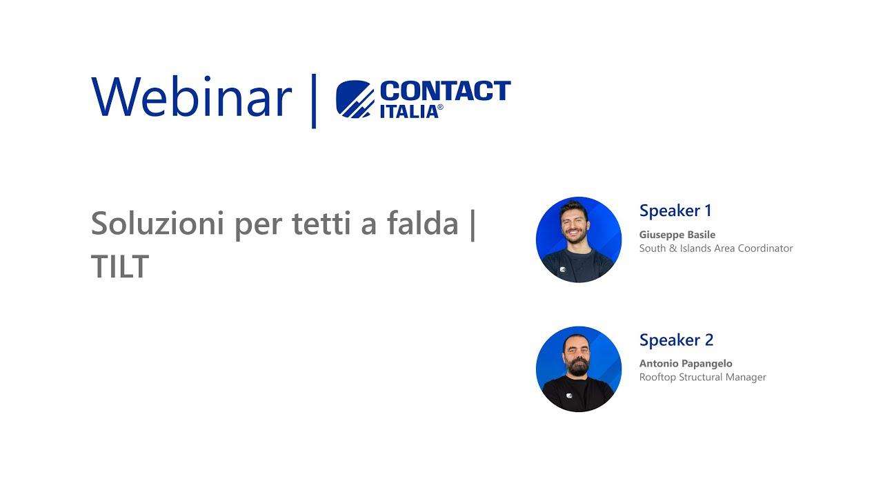 Soluzioni per tetti a falda: TILT-LC e TILT-LL