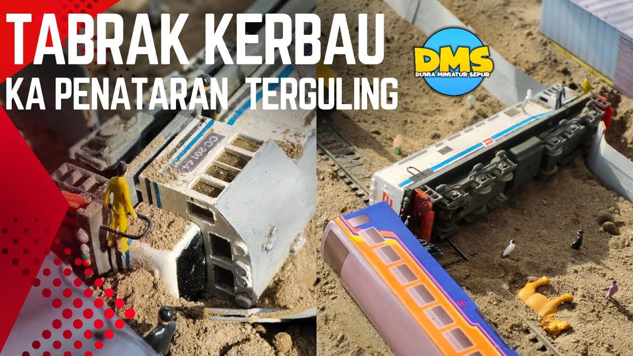 KA Penataran Tabrak Kerbau & Terguling - Miniature Series