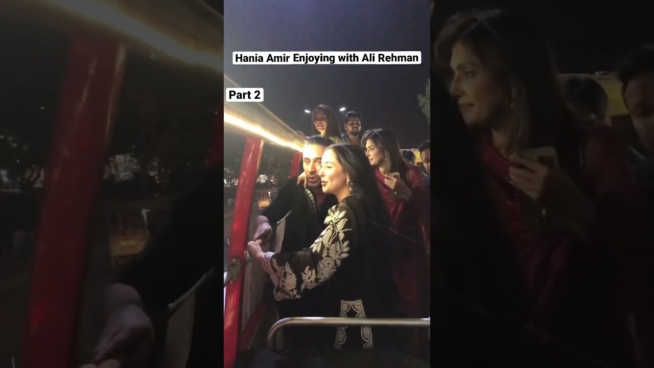 Hania Amir Chilling with Ali Rehman in Bus #shorts #haniaamir #alirehman #showbizpakistan #lollywood