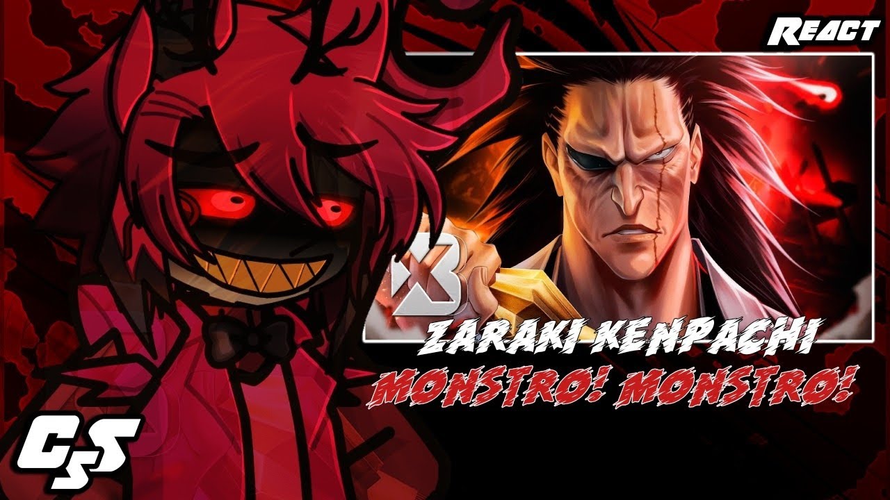 Animes/Fandoms React: Zaraki Kenpachi | Pressão (Bleach) | Blxck | GachaReact | #004