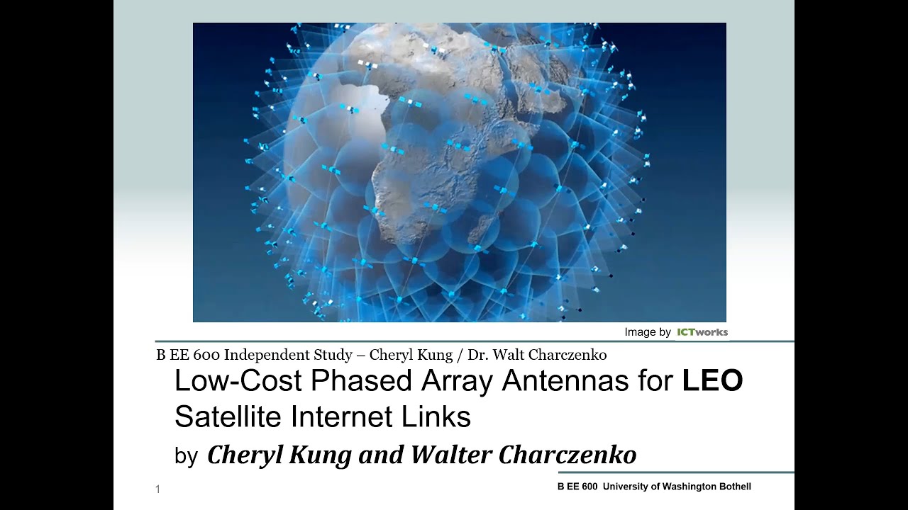 EE Research—Low-Cost Phased Array Antennas for LEO Satellite Internet Links—Dr. Charzenko and Cheryl