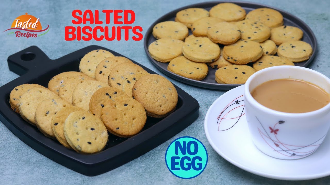 Salted Biscuits | Homemade Salted Cookies - Best Tea Time Snack Ever