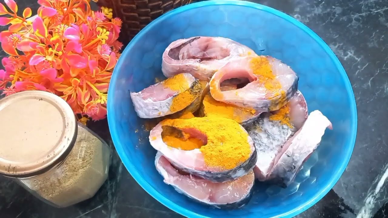 Desi style fish masala fry & curry😋👇