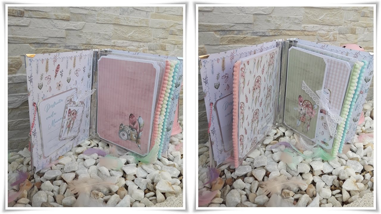 TUTORIAL ÁLBUM DE ACETATO PASO A PASO PARTE 1 / DT @NuriaScrapandTips