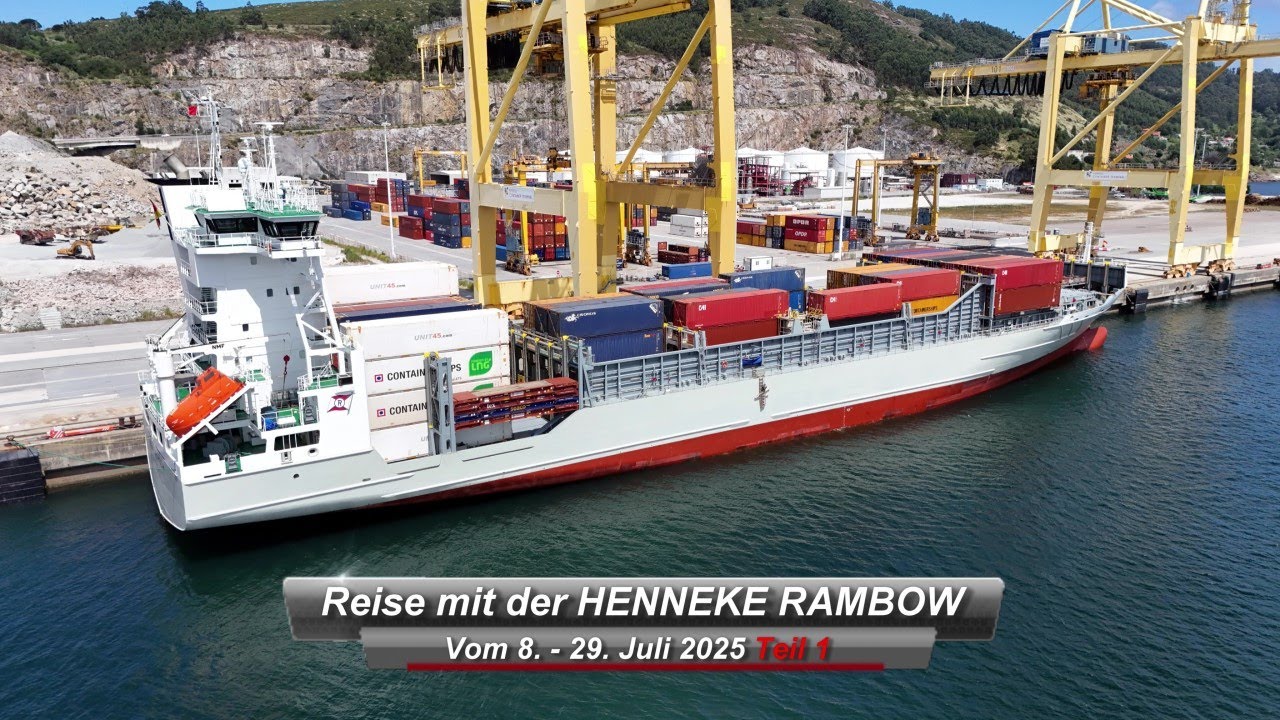 Frachtschiffreise mit der HENNEKE RAMBOW 2025 (4K) 1. Teil
