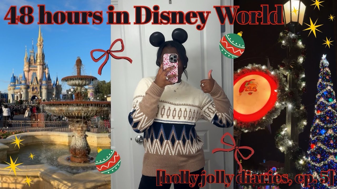 last disney trip of 2025 ✨🎄| 4 parks in 48 hours 🏰🌳🌐⭐️