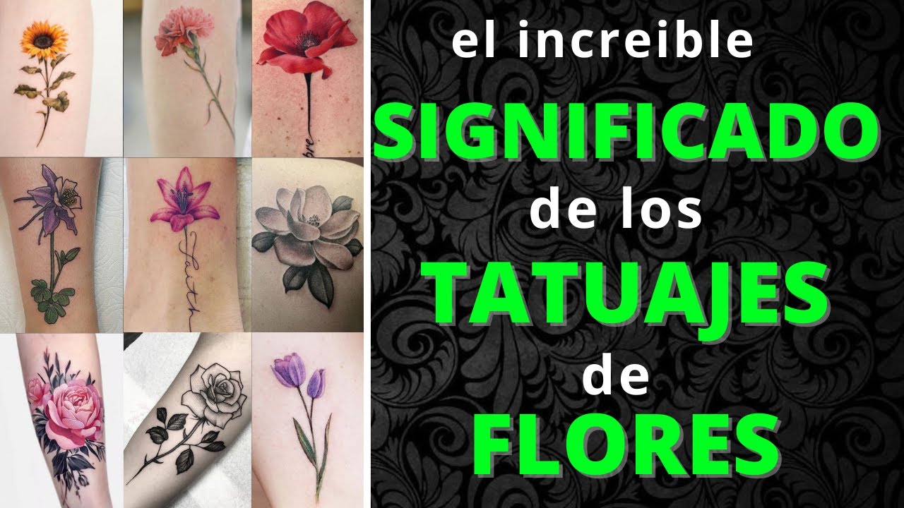 APRENDE a identificar que tipo de FLOR es la que te gustaría TATUARTE / Tatuajes de FLORES 🌼🌷🌻