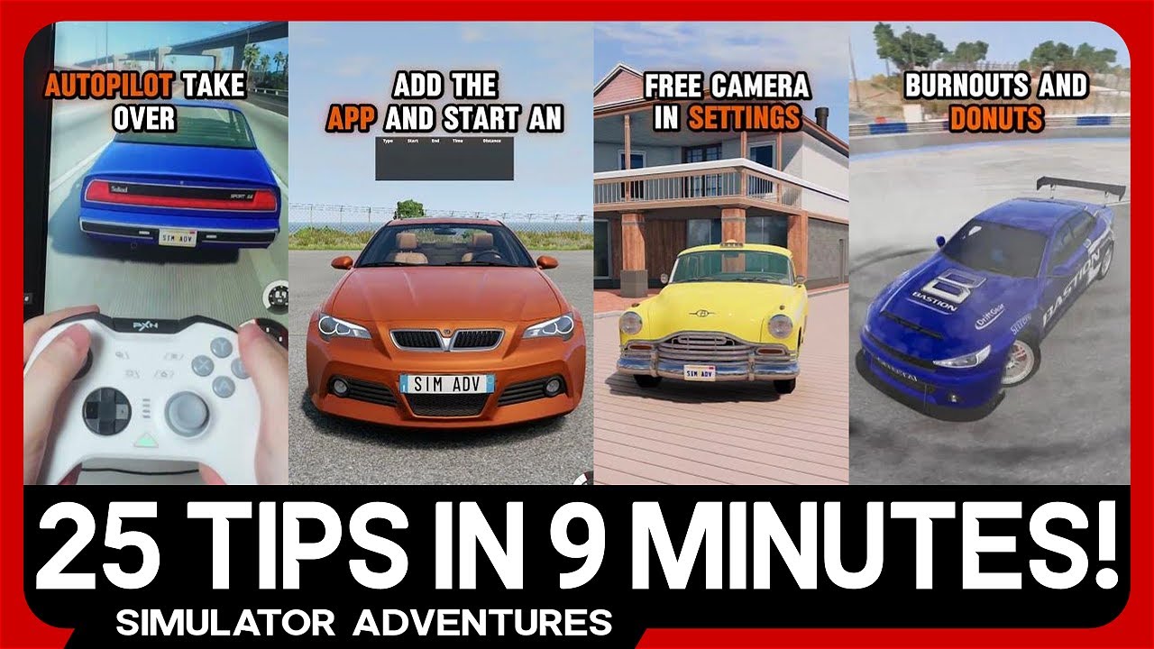 Learn BeamNG FAST! - Best Tips & Tricks Compilation