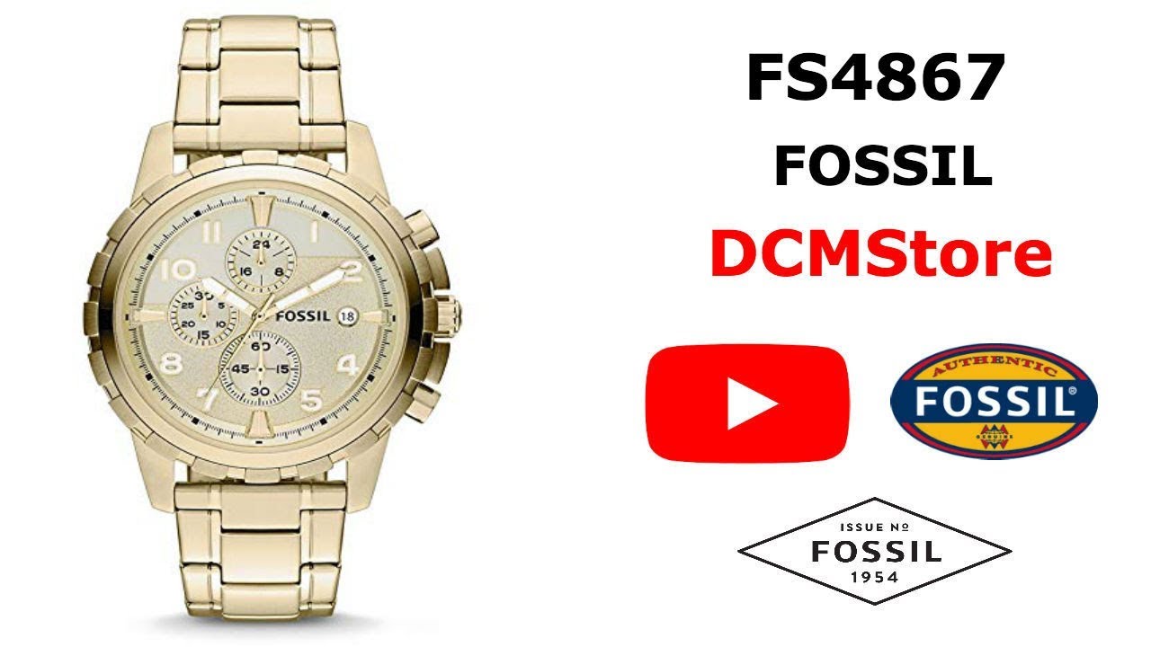 FS4867 Fossil Dean Chronograph Gold Tone