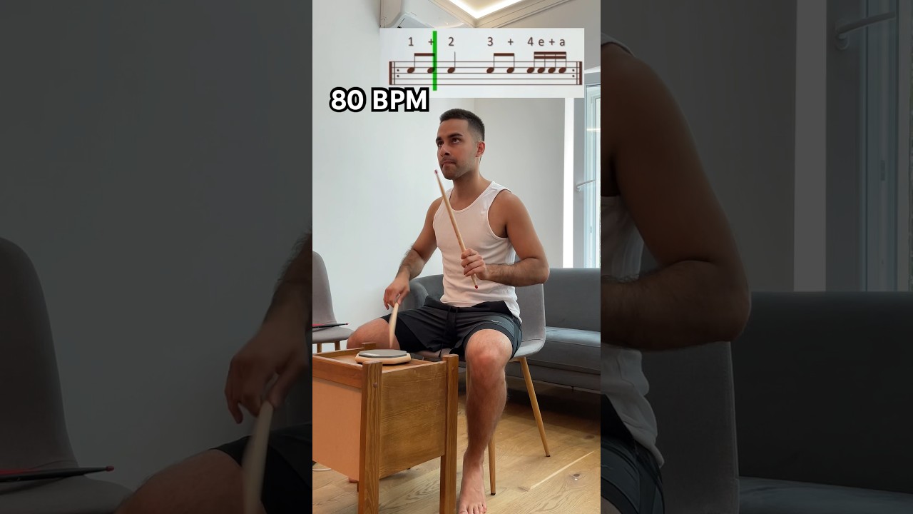 Daily Drum Pad Exercise Pt. 1 #drums #rhythm #music