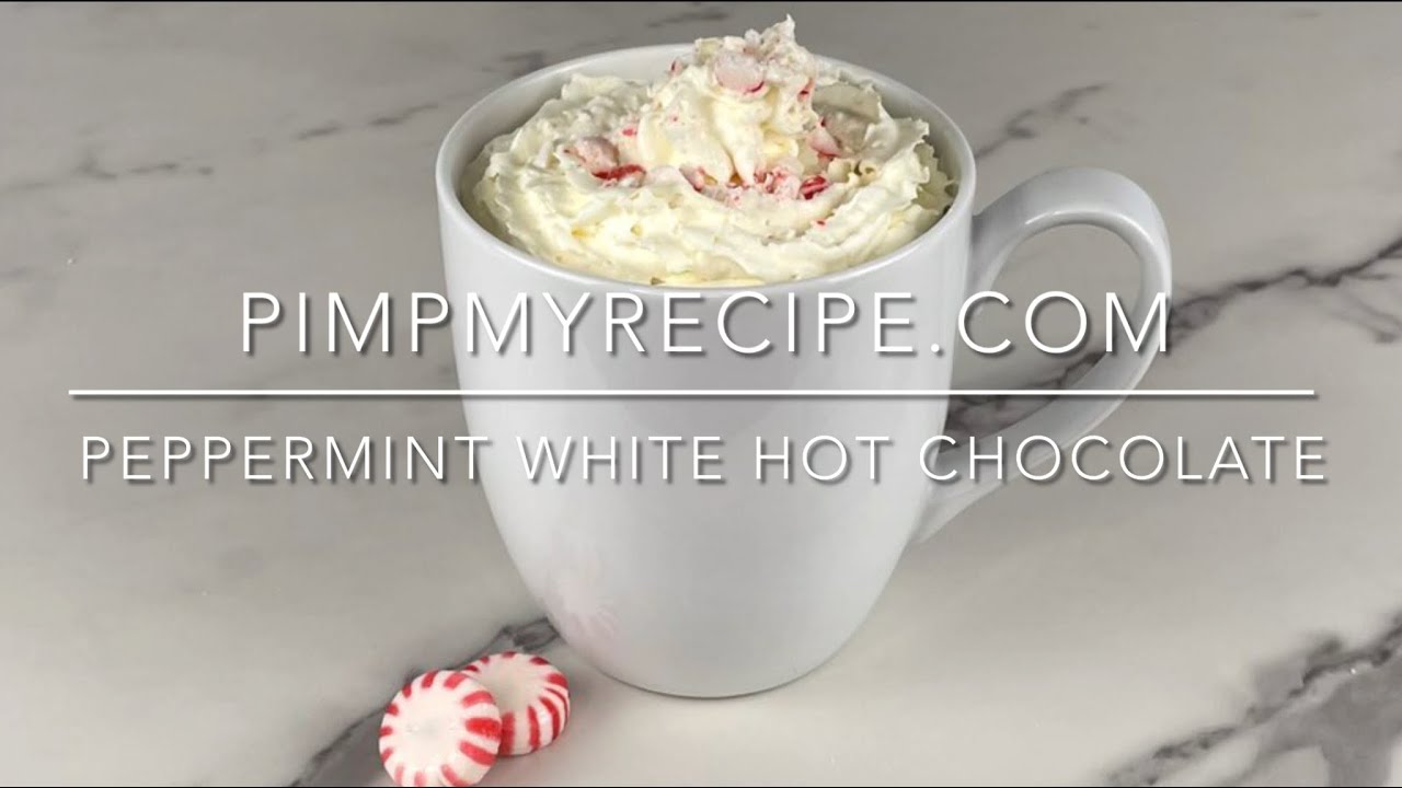PEPPERMINT WHITE HOT CHOCOLATE - How to Make this Delicious Peppermint Hot Chocolate in 10 minutes!
