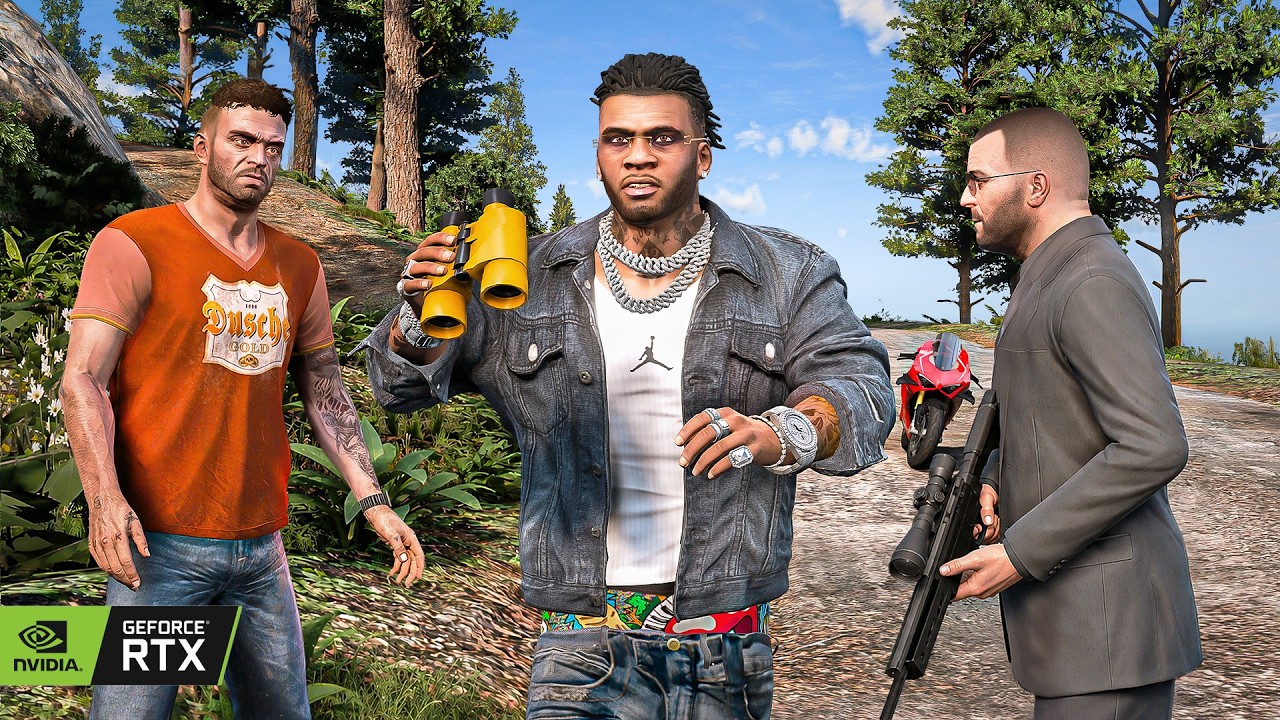 GTA 5 'Lamar Down' Mission 8K Gameplay | Ultra Realistic Graphics Mods [RTX 5090]