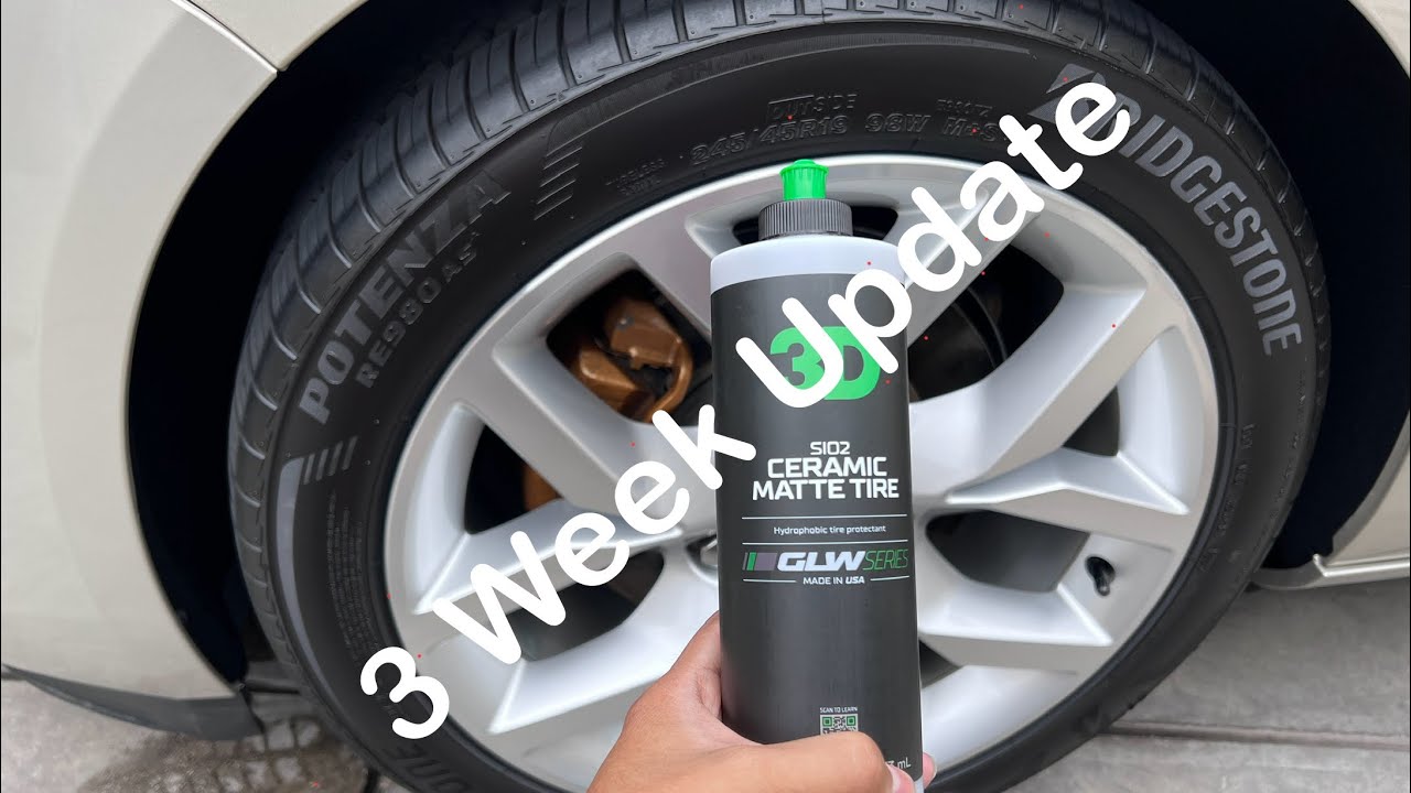 3D GLW SiO2 Ceramic Matte Tire - 3 Week Update