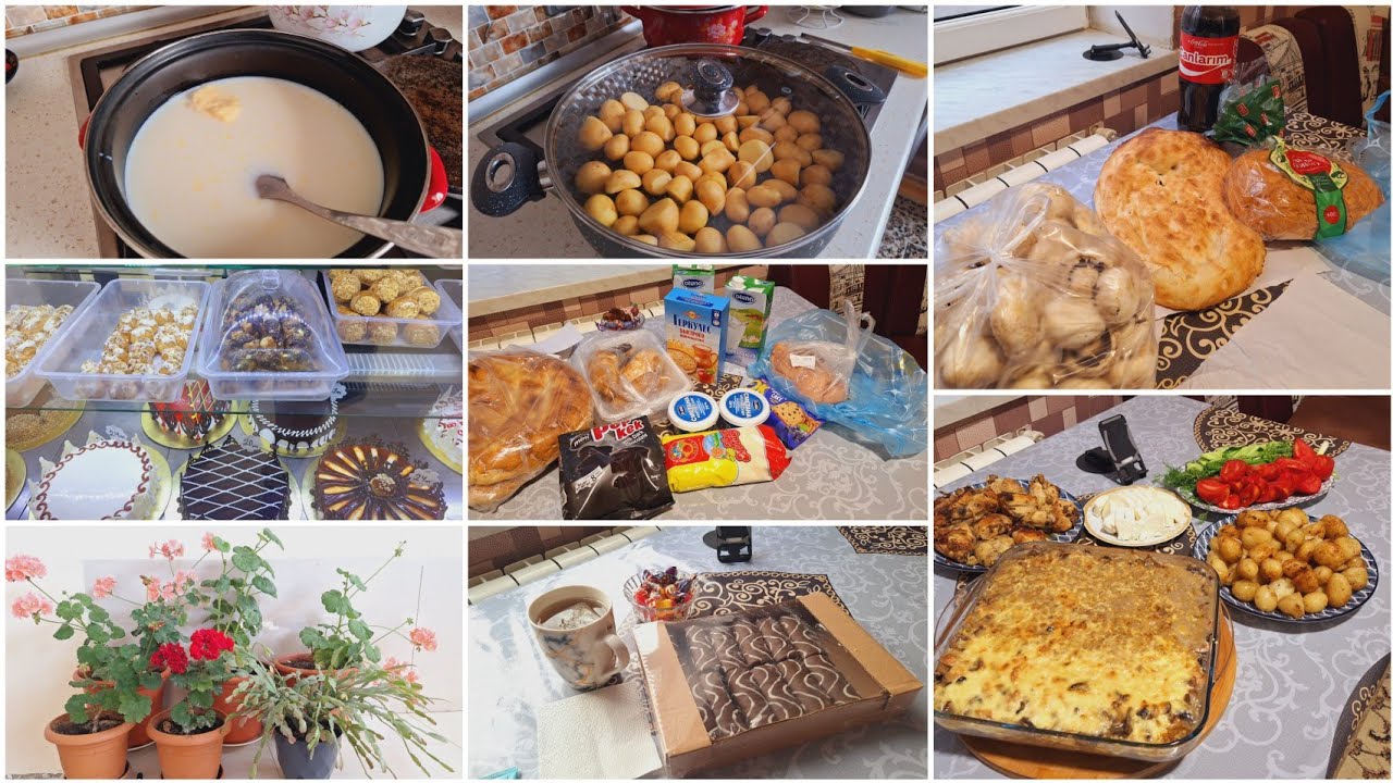 VLOG438 #qız danışığımı bəyənmir😊 #qəfil qonaqlar #həyəti yuya bilmədim #biş-düş #alış-veriş🍀🥰