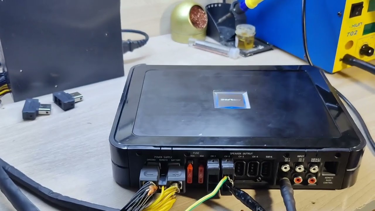 Alpine PDX-V9 замер усилителя