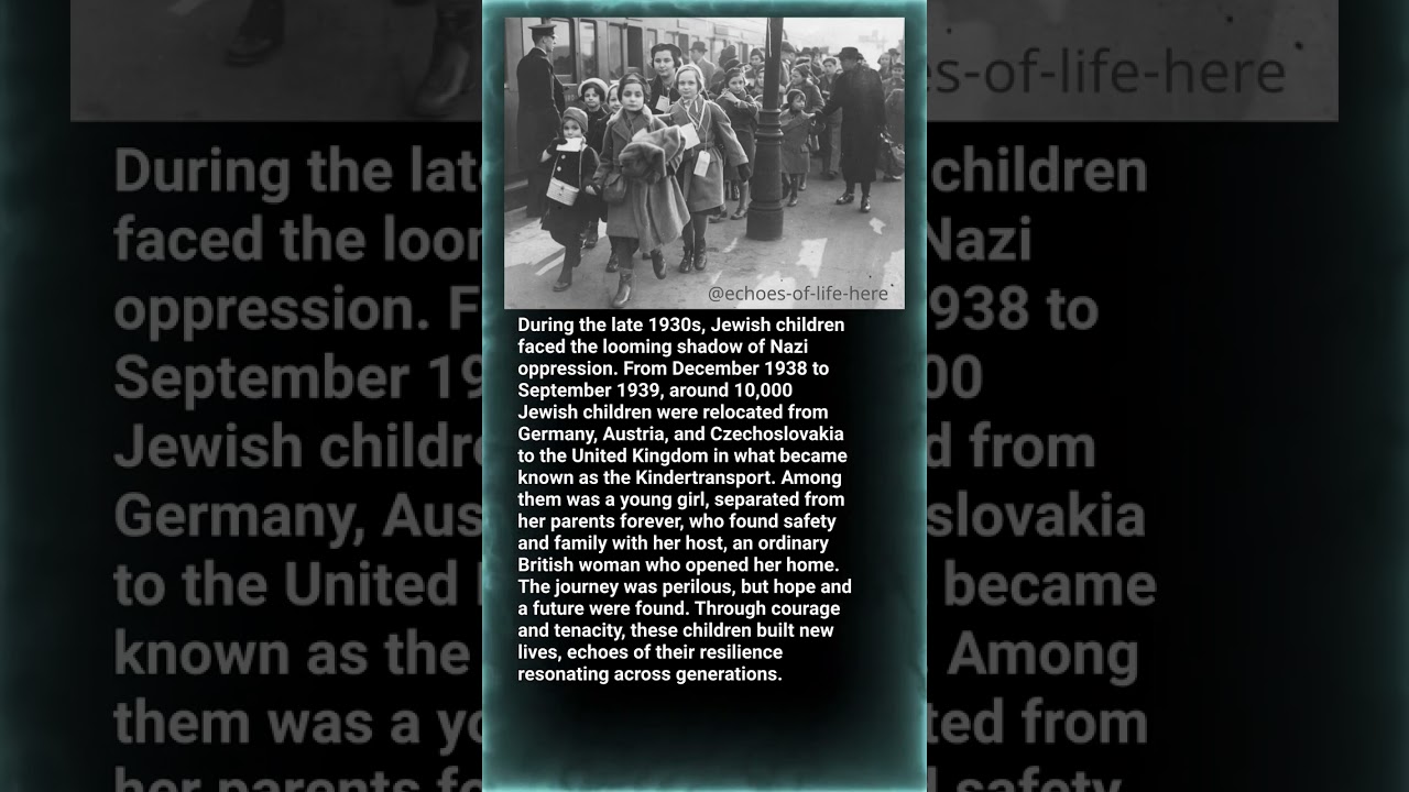 The Kindertransport Child Survivor — A Journey to Safety