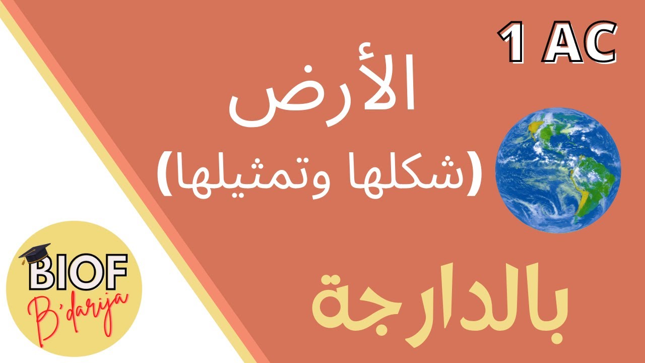 Géographie 1AC - الأرض شكلها وتمثيلها (درس + تمارين)