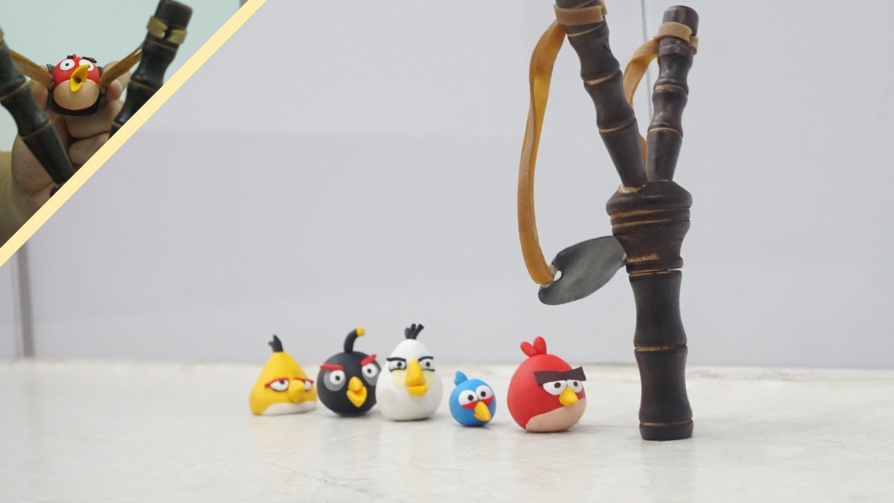 [clay tutorial]Making and shooting Angry Birds with sling