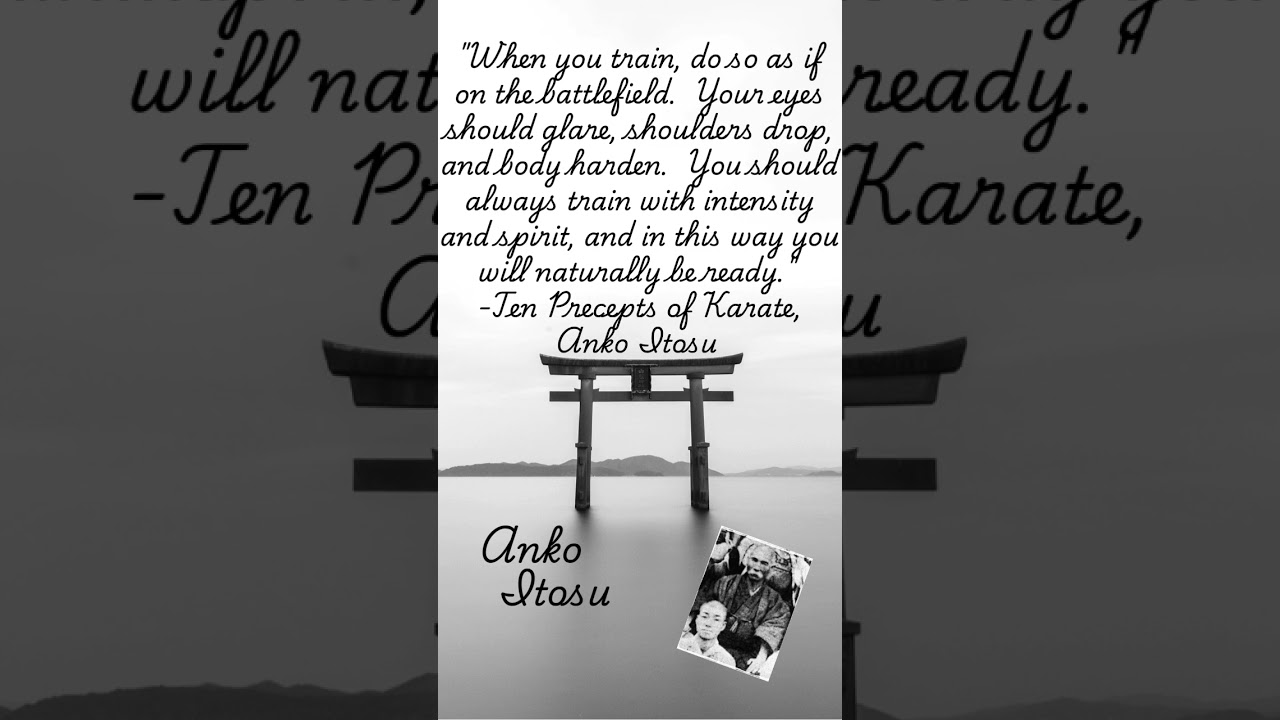 Shodai-Soke Quotes: Anko Itosu 8 