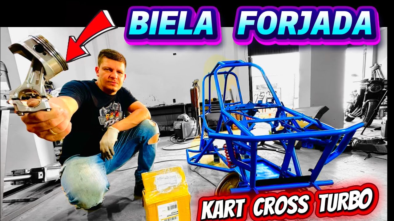 Ganhamos uma BIELA FORJADA 😎😱 e FINAL da PINTURA 🔥kart cross TURBO🔥BOXER DAY 2025