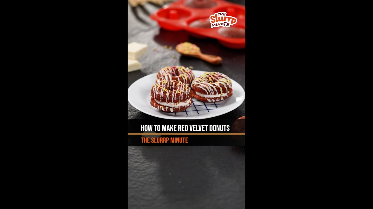 How To Make Valentine's Day Red Velvet Donuts | The Slurrp Minute | HT Lifestyle