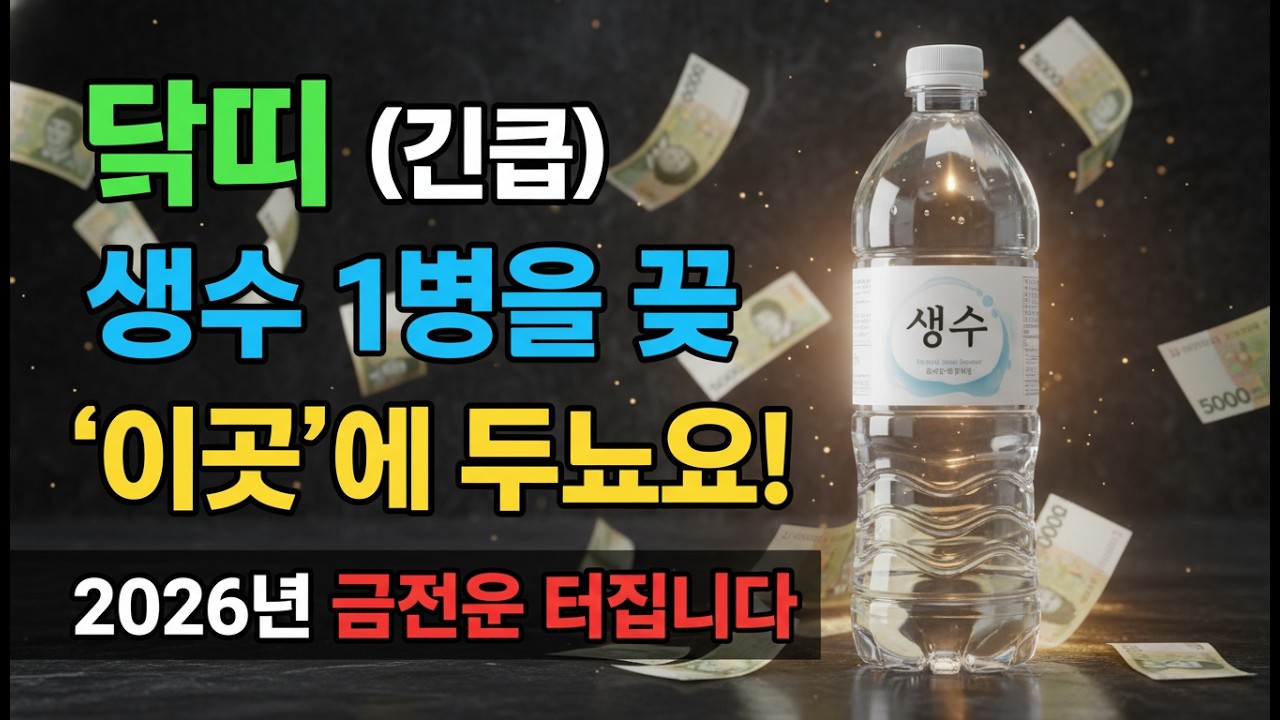 2026년 닭띠 대박운! 집에 '이것'만 두면 떼돈 버는 3가지 비밀 (재물운 폭발) | 운명해석 한국도사