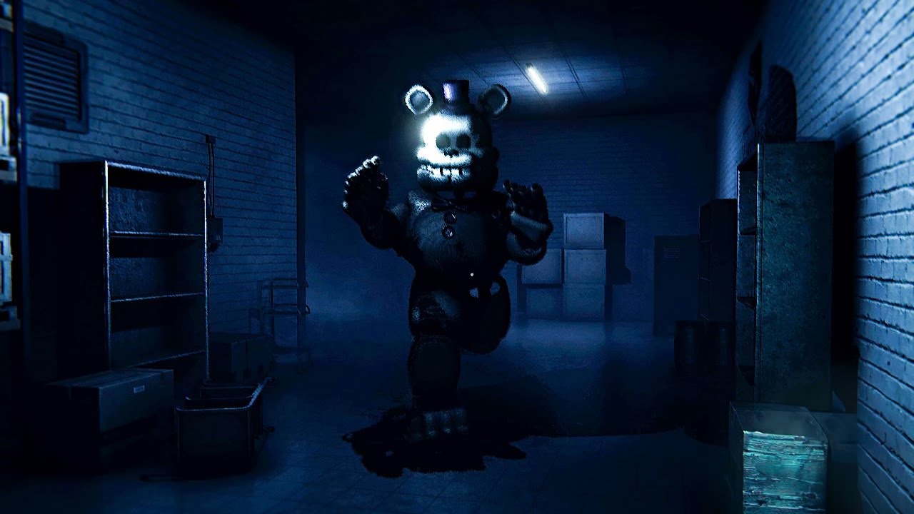 RUNNING AWAY FROM FREDBEAR IN AN OLD WAREHOUSE...