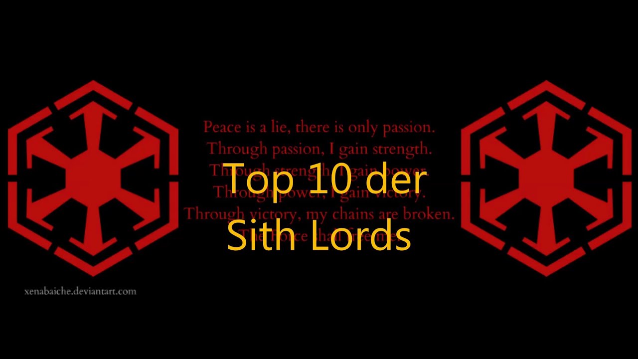 Top 10 Sith-Lords (Dark Force User) [2013] Full HD