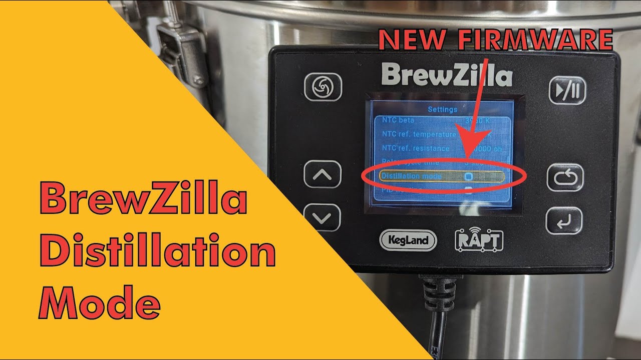 BrewZilla Gen 4 NEW FIRMWARE - Distillation Mode