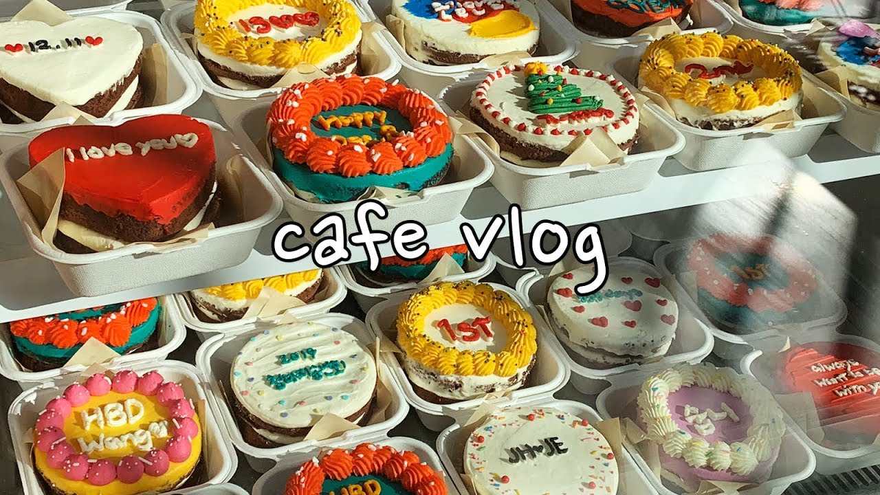 [cafe vlog]카페브이로그 | 크리스마스케이크 | 개인카페 | 디저트카페 | 도시락케이크 | 카페사장브이로그 | 케이크만들기 | 크리스마스디저트 | Koreacafe