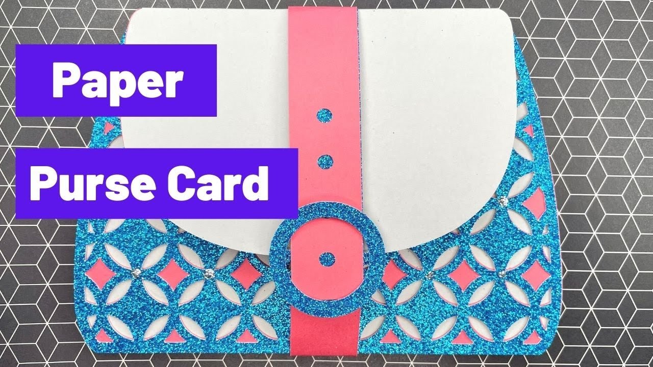 Cricut Design Space Purse Card / gift card holder / purse card tutorial