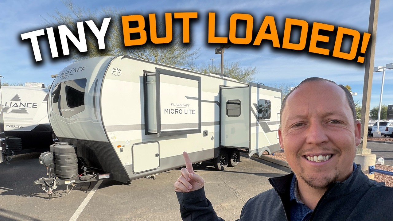 Tiny Rear Kitchen Travel Trailer! 