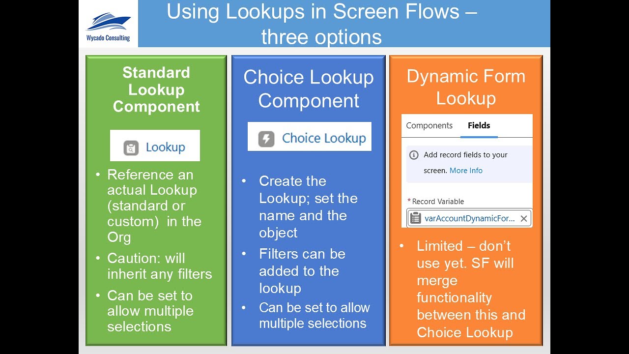 Using Lookup Components in Salesforce Flow