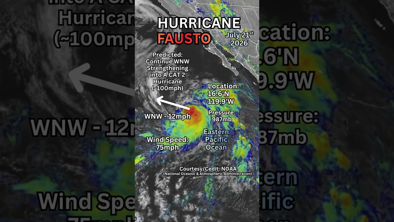 Hurricane Fausto & Tropical Storm Bertha UPDATE
