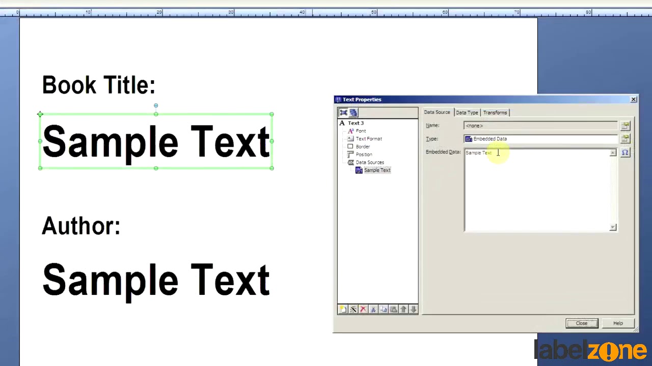 Bartender: Adding a Prompted Input to a Label