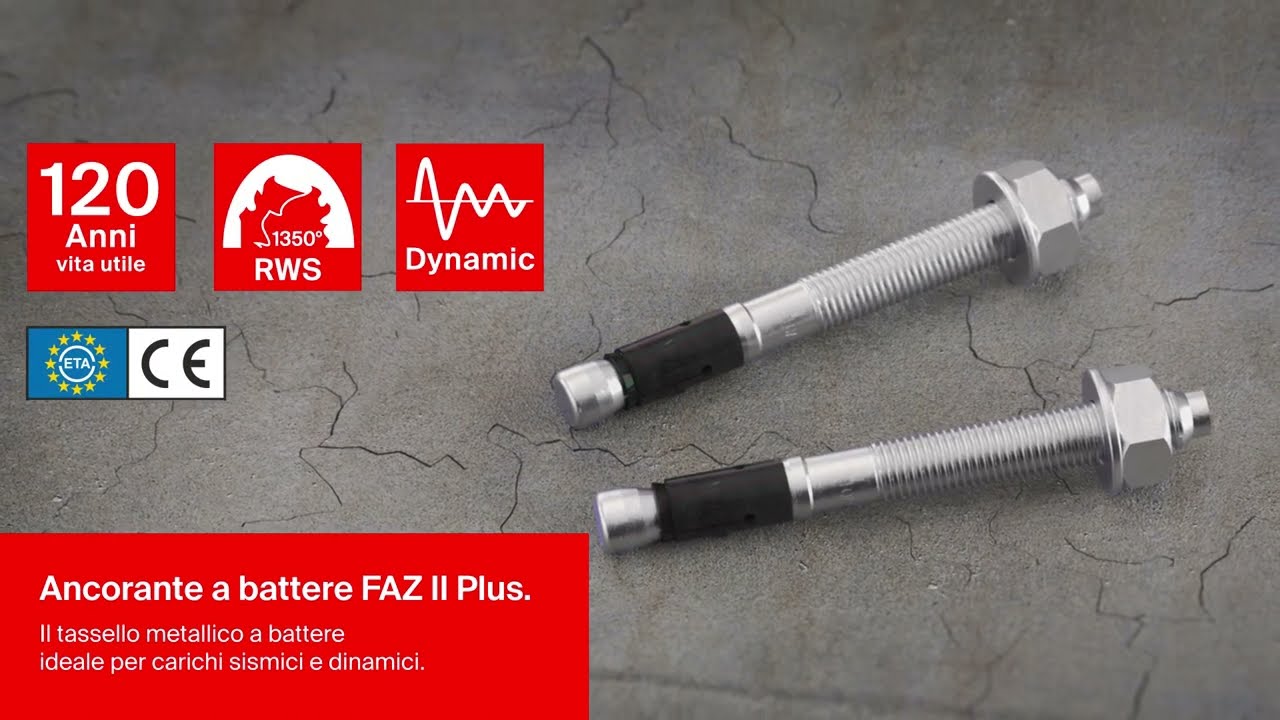 fischer FAZ II Plus Il tassello metallico a battere ideale per carichi sismici e dinamici #fischer