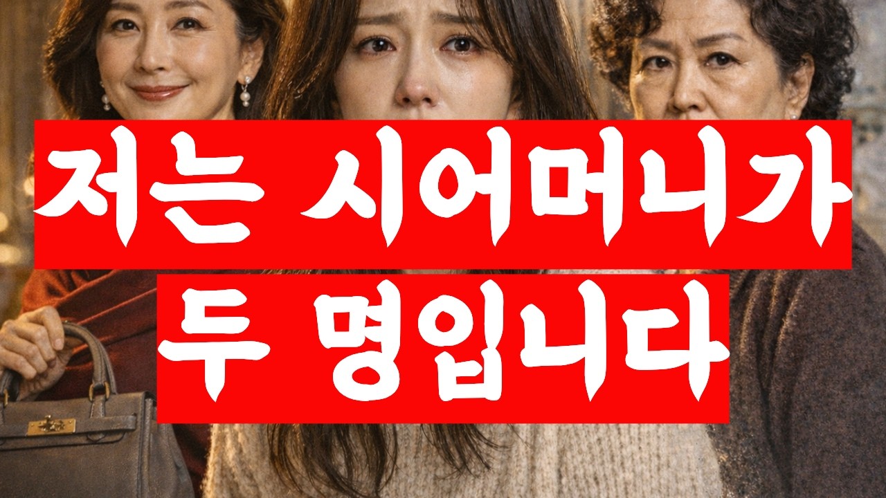 🍻 20년 만에 나타난 친엄마… 그리고 또 다른 시어머니, 제 결혼이 무너졌습니다