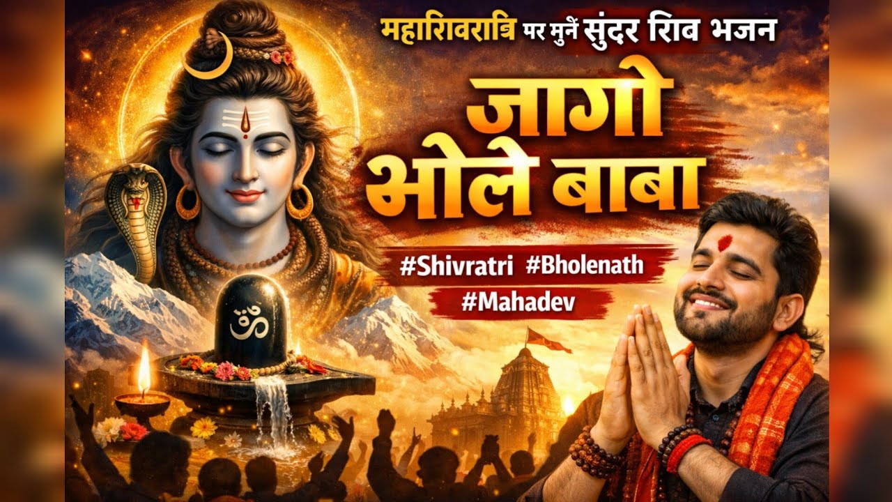 #bhajan महाशिवरात्रि पर सुनिए सुंदर शिव भजन😃जागो भोले बाबा 🙏🏼#shivratri#bholenath#mahadev#viral#baba