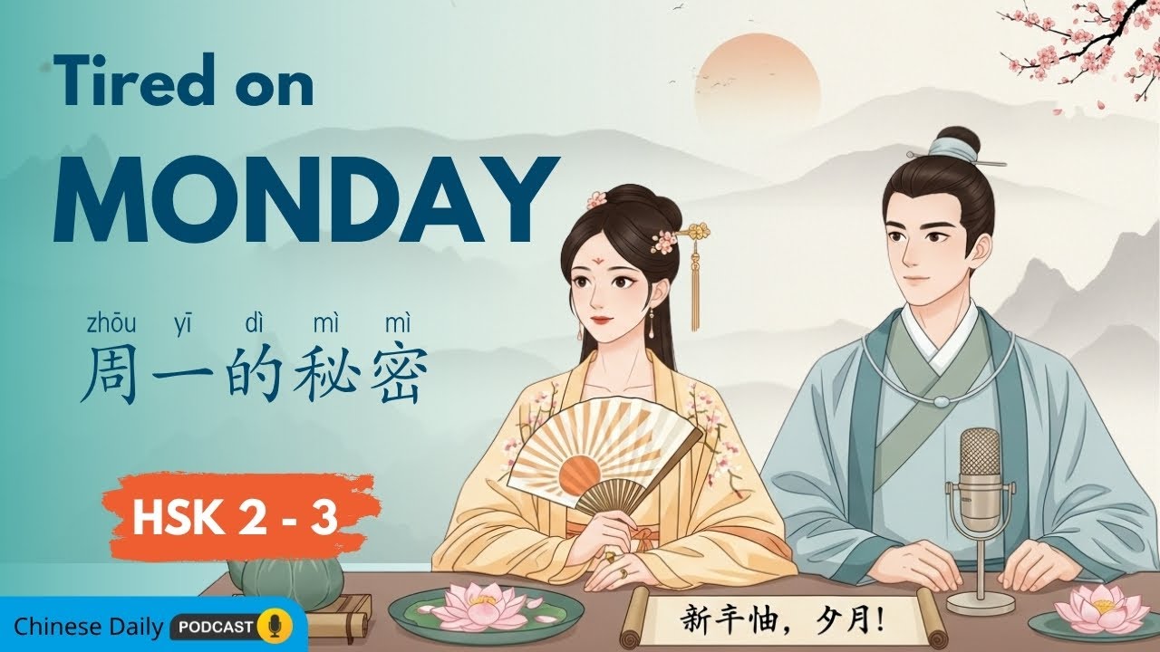 【Slow Chinese】 HSK 2-3 | 周一很累？秘密在你的周末！| Tired on Monday? The Secret is Your Weekend!