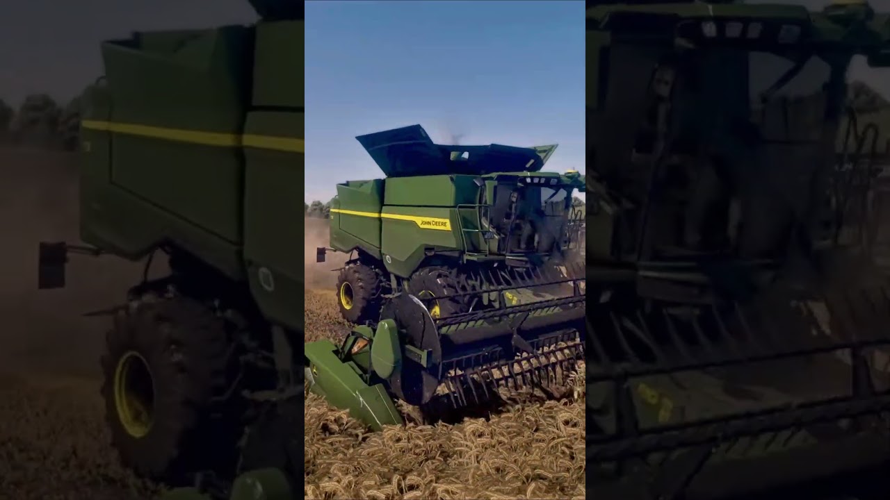 🚜🌾 JOHN DEERE S5 DE RETOUR À LA MOISSON DANS L’ORGE CHEZ UN CLIENT 🌾🚜