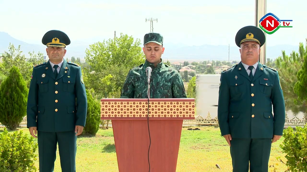 Gənc sərhədçilər hərbi and içiblər