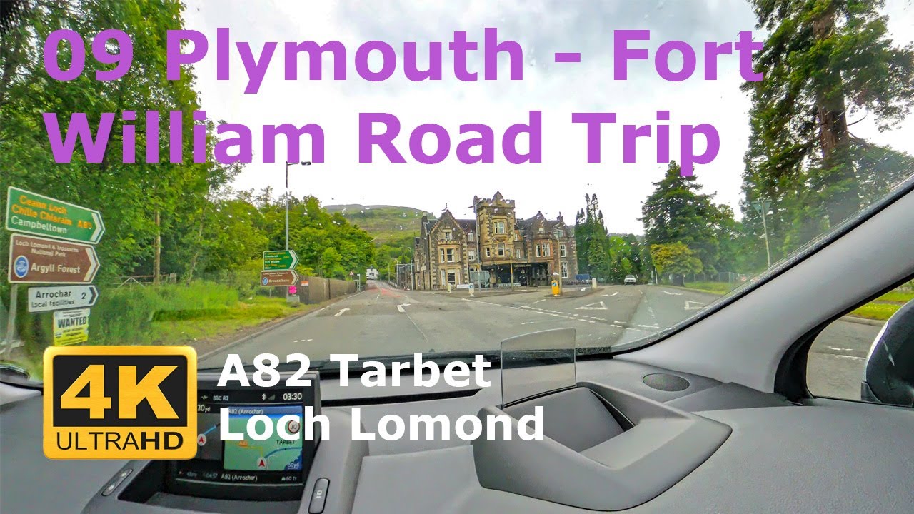 09 Drive A82 Tarbet & Loch Lomond Scotland. Plymouth-Fort William Road Trip.