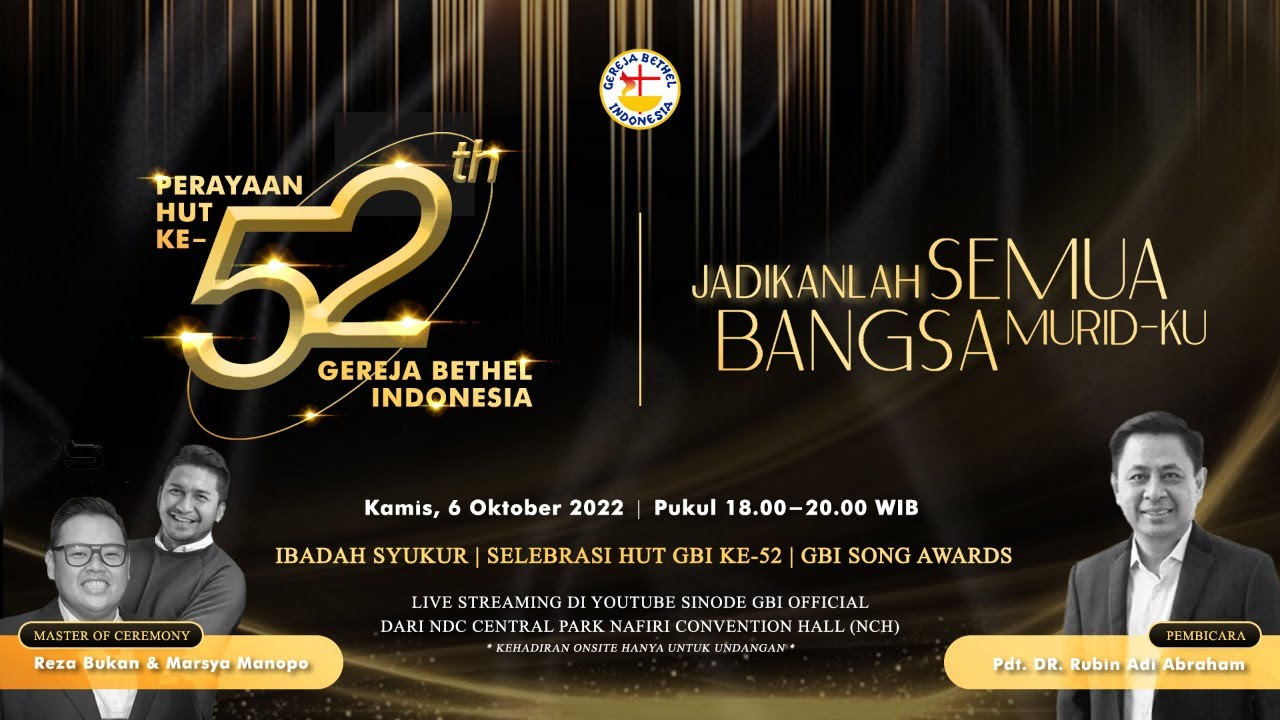 Perayaan HUT GBI ke-52 