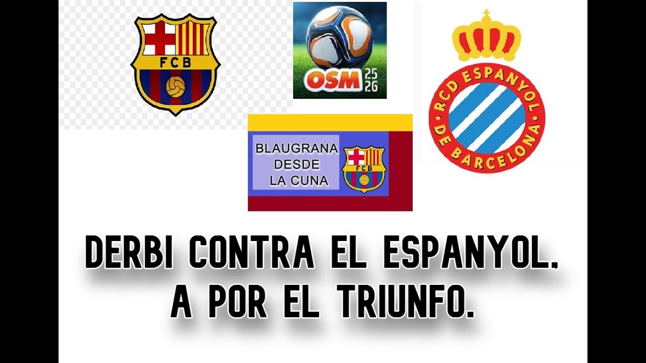 A por el Derbi, demostramos que el F.C. Barcelona es nuestro equipo favorito y vamos a por todas.