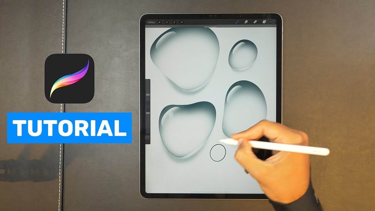 How to Paint Water Drops in Procreate