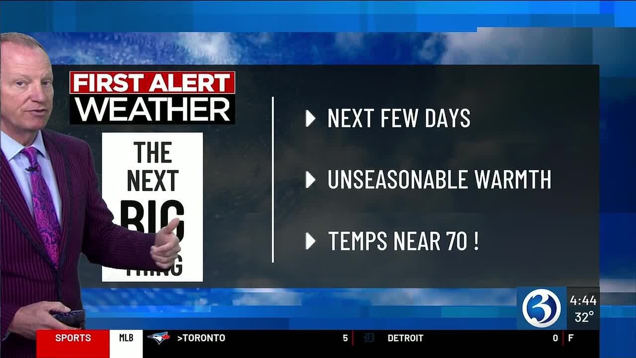 FORECAST: Even milder today, near-record warmth tomorrow