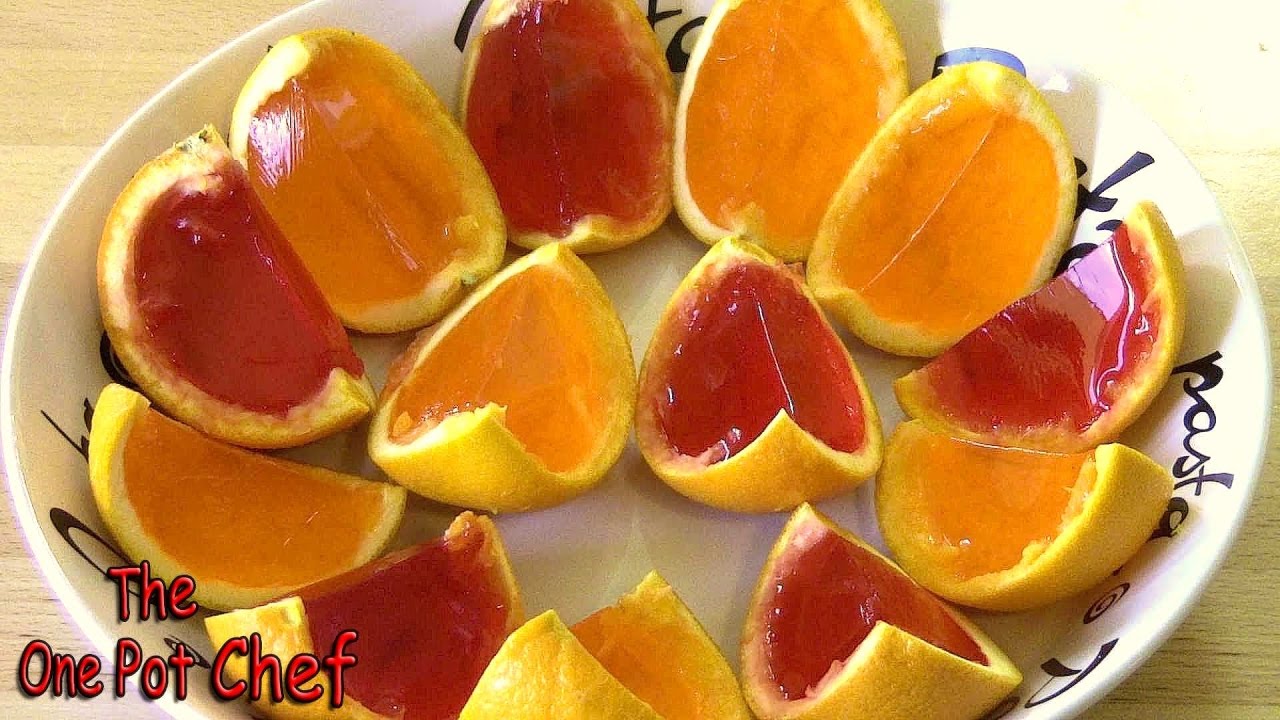Orange Wedge Jello Shots | One Pot Chef