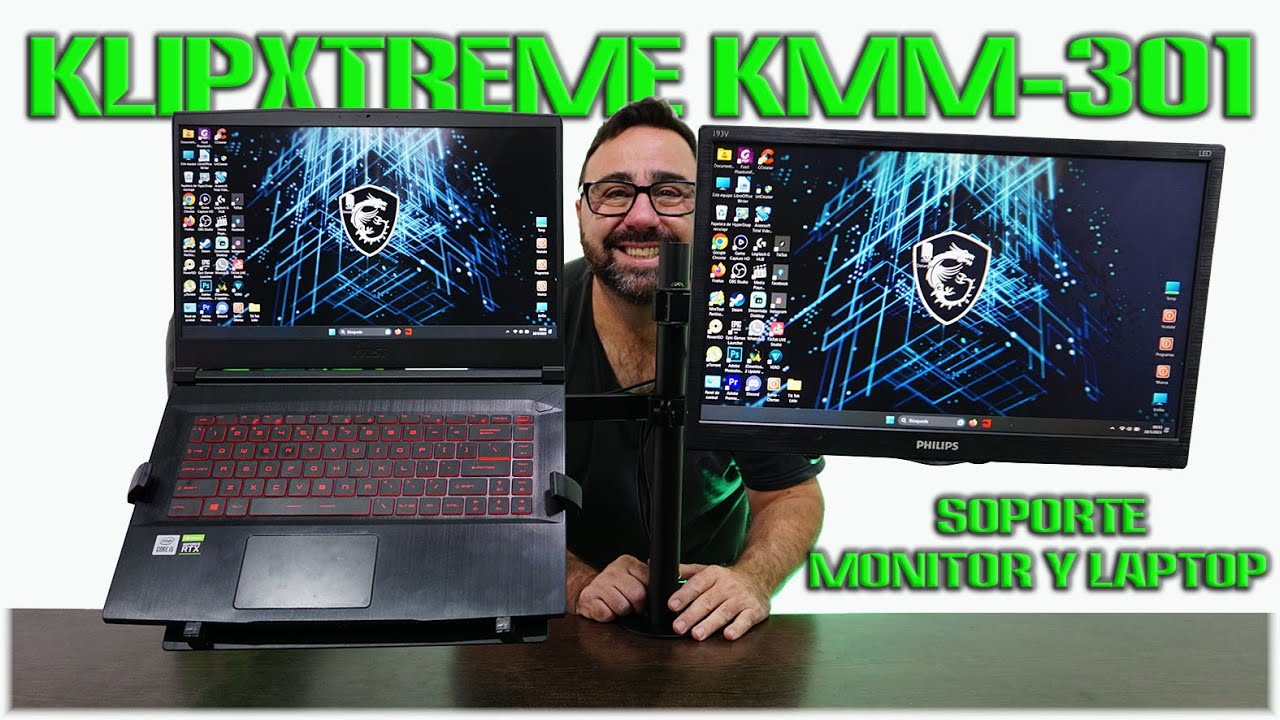 Tu vida m&aacute;s f&aacute;cil - Soporte para monitor y laptop klipxtreme