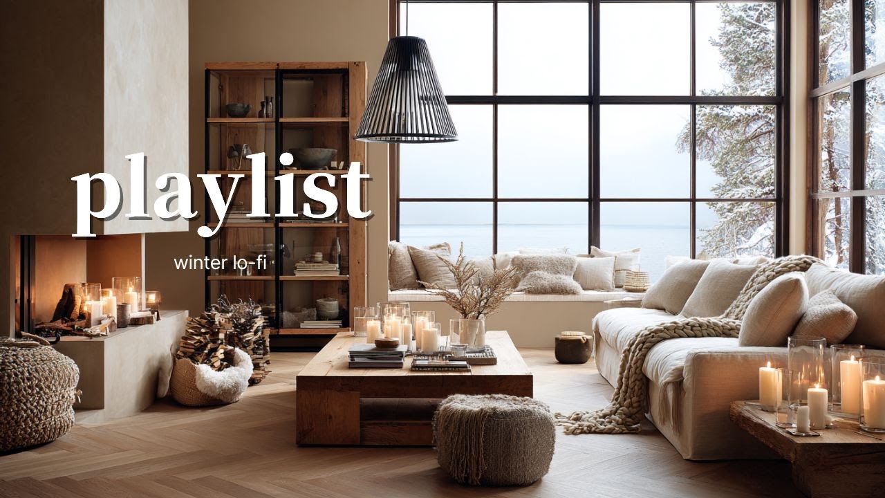 ❄Зимний лоу-фай поп, глядя на снег🎵 | ☕Уютный плейлист для кафе [playlist]